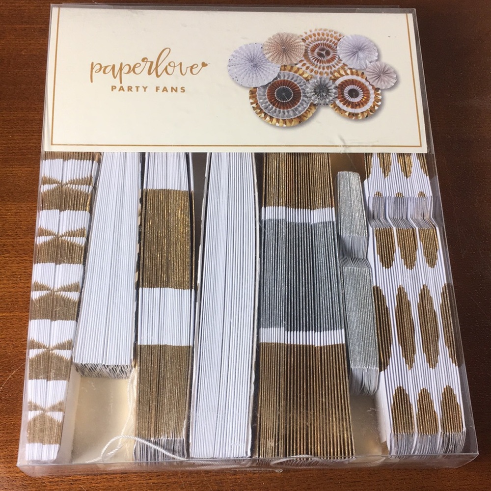 Paper love Party fans 8 ct